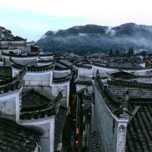 Chiều tối cảnh khói bếp Cổ Trấn